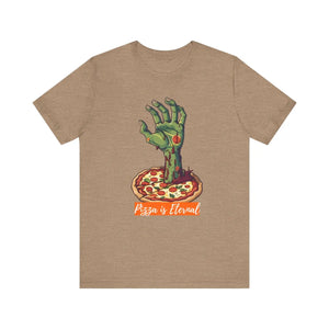 Quirky Zombie Hand Pizza Tee - Eternal Style Cotton - Dipaliz - T-shirts