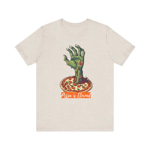 Quirky Zombie Hand Pizza Tee - Eternal Style Cotton - Dipaliz - T-shirts
