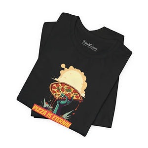 Soft Zombie Pizza Unisex Jersey Short Sleeve Tee Halloween - Dipaliz - T-shirts