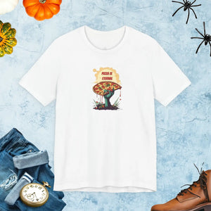 Soft Jersey Short Sleeve Tee Zombie Pizza Halloween Dipaliz - T-shirts