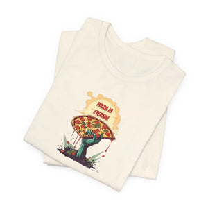 Soft Jersey Short Sleeve Tee Zombie Pizza Halloween Dipaliz - T-shirts