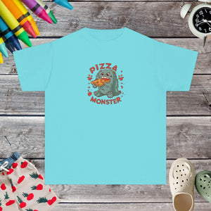 Youth Pizza Monster Tee - Combed Ring-spun Cotton - Dipaliz - T-shirts