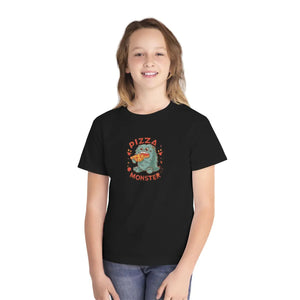 Youth Pizza Monster Tee - Combed Ring-spun Cotton - Dipaliz - T-shirts