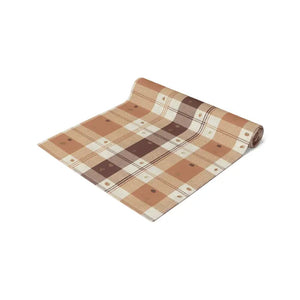 Cotton Twill Table Runner - Cozy Farmhouse Plaid Print - Dipaliz - Runners