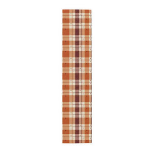 Cotton Twill Table Runner - Cozy Farmhouse Plaid Print - Dipaliz - 16’’ × 72’’ / Polyester - Runners