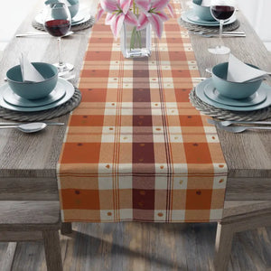 Cotton Twill Table Runner - Cozy Farmhouse Plaid Print - Dipaliz - Runners