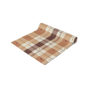 Cotton Twill Table Runner - Cozy Farmhouse Plaid Print - Dipaliz - Runners