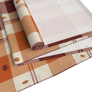 Cotton Twill Table Runner - Cozy Farmhouse Plaid Print - Dipaliz - Runners
