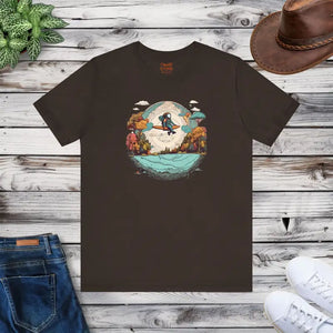 Planet Earth Jersey Short Sleeve Tee - Soft Cotton Fit - Dipaliz - Brown / s - T-shirts