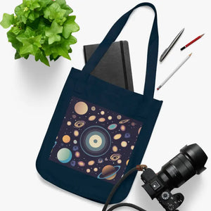 Universe Organic Canvas Tote with Cotton Web Handles - Dipaliz - one Size / Navy - Bags