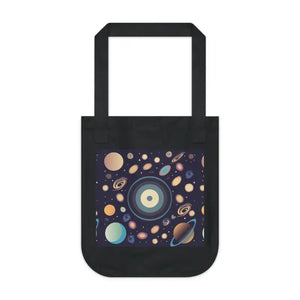 Universe Organic Canvas Tote with Cotton Web Handles - Dipaliz - one Size / Black - Bags