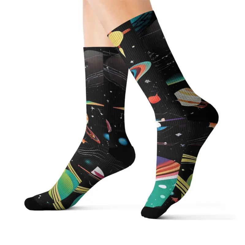 Explore the Galaxy with Solar System Sublimation Socks - l