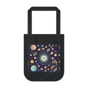 Universe Organic Canvas Tote - Cotton Web Handles - Dipaliz - Bags