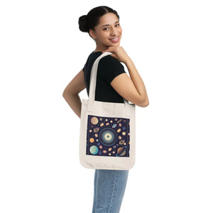 Universe Organic Canvas Tote - Cotton Web Handles - Dipaliz - Bags