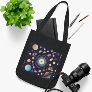 Universe Organic Canvas Tote - Cotton Web Handles - Dipaliz - Bags