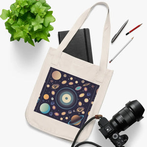 Universe Organic Canvas Tote - Cotton Web Handles - Dipaliz - Bags