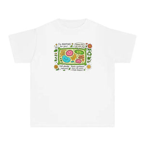 Youth Joyful Tee - Vibrant Plant Cell Design for Backyard Adventures - Dipaliz - T-shirts