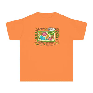 Youth Joyful Tee - Vibrant Plant Cell Design for Backyard Adventures - Dipaliz - Melon / Xs - T-shirts