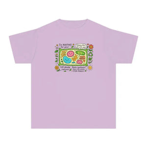 Youth Joyful Tee - Vibrant Plant Cell Design for Backyard Adventures - Dipaliz - Orchid / Xs - T-shirts