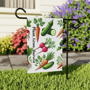 Home Grown Vegetables Banner Poly Poplin Canvas - Dipaliz - Flags & Windsocks