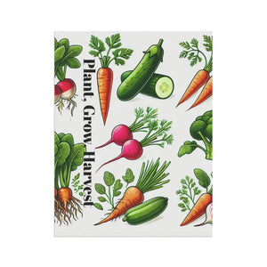 Home Grown Vegetables Banner Poly Poplin Canvas Garden Flag - Dipaliz - Flags & Windsocks