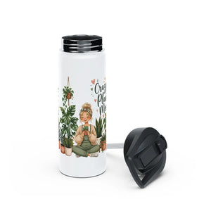 Plant Lady Water Bottle, ?Crazy Mom’ Stainless Steel - Bottles