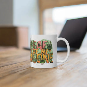 Plant Lover Mug, ?Leaf me Alone’ 11oz Ceramic Coffee Cup - Mugs