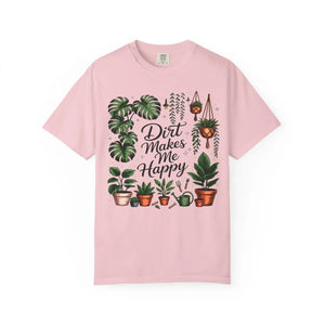 Plant Lover T-shirt, ?Dirt Makes me Happy’ Gardeners Tee - T-shirts - l