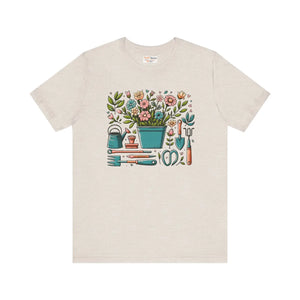 Ultra-soft Jersey Short Sleeve Tee - Plant Design - Dipaliz - T-shirts