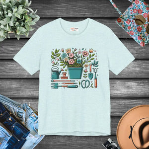 Ultra-soft Unisex Jersey Tee - Plant Lover Comfort - Dipaliz - Heather Prism Ice Blue / Xs - T-shirts