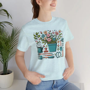 Ultra-soft Jersey Short Sleeve Tee - Plant Design - Dipaliz - T-shirts