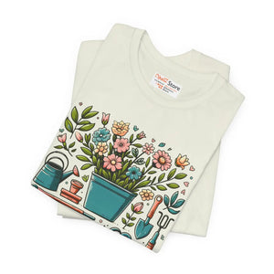 Ultra-soft Jersey Short Sleeve Tee - Plant Design - Dipaliz - T-shirts