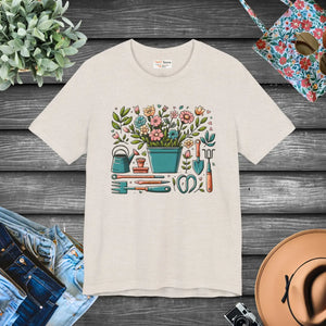 Ultra-soft Jersey Short Sleeve Tee - Plant Design - Dipaliz - T-shirts