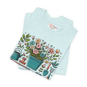 Ultra-soft Jersey Short Sleeve Tee - Plant Design - Dipaliz - T-shirts