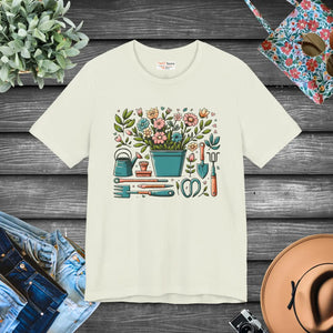Ultra-soft Jersey Short Sleeve Tee - Plant Design - Dipaliz - T-shirts