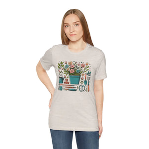 Ultra-soft Jersey Short Sleeve Tee - Plant Design - Dipaliz - T-shirts