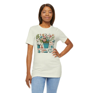 Ultra-soft Jersey Short Sleeve Tee - Plant Design - Dipaliz - T-shirts