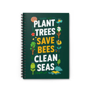 Recycled Bees Spiral Notebook - Eco-friendly Style - Dipaliz - Notebooks & Notepads