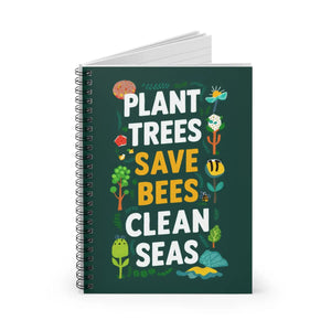 Recycled Bees Spiral Notebook - Eco-friendly Style - Dipaliz - Notebooks & Notepads
