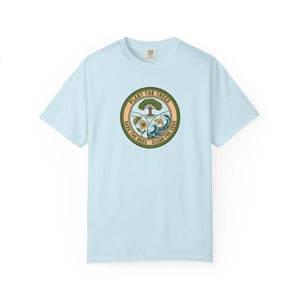 Plant the Trees Save Bees Clean Seas T-shirt - Chambray / s