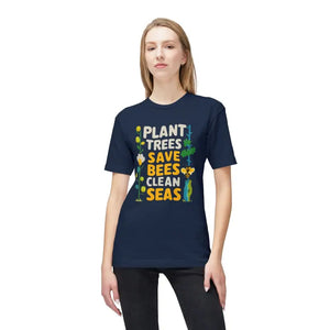 Plant Trees Save Bees T-shirt - Celebrate Earth Day - Dipaliz - T-shirts