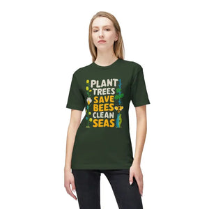 Plant Trees Save Bees T-shirt - Celebrate Earth Day - Dipaliz - T-shirts