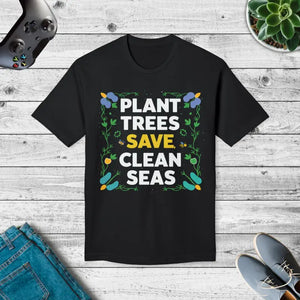 Celebrate Earth Day Unisex Plant Trees Eco Tee - Dipaliz - Black / s - T-shirts
