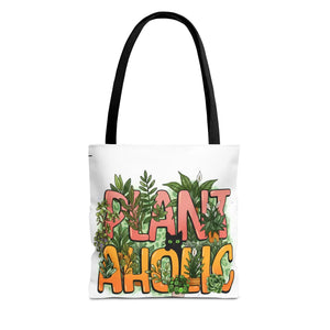 DipaliZ succulent and frond printed polyester tote — cotton handle detail