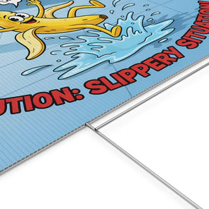Yard Sign - Slippery Situation Banana Plastic Design - Dipaliz - Home Decor