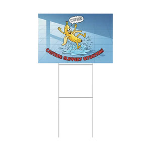 Yard Sign - Slippery Situation Banana Plastic Design - Dipaliz - Home Decor