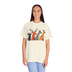 Cute Graphic Tee - Playful Animal Cotton Top - Dipaliz - T-shirts