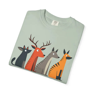 Cute Graphic Tee - Playful Animal Cotton Top - Dipaliz - T-shirts