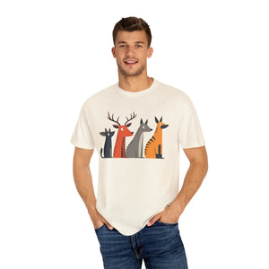 Cute Graphic Tee - Playful Animal Cotton Top - Dipaliz - T-shirts