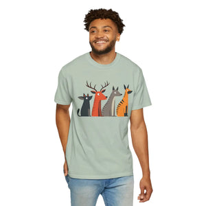 Cute Graphic Tee - Playful Animal Cotton Top - Dipaliz - T-shirts